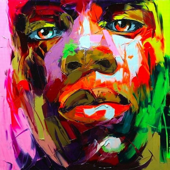 Francoise Nielly Portrait Palette Painting Expression Face102